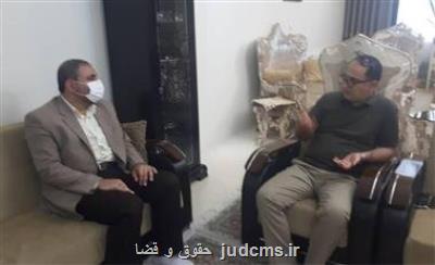 عیادت معاون قضایی سازمان زندان ها از رئیس زندان مركزی اراك