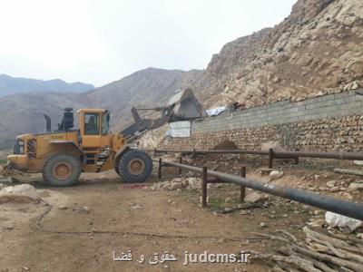 بناهای سه دستگاه دولتی در حاشیه رود چالوس تخریب شد