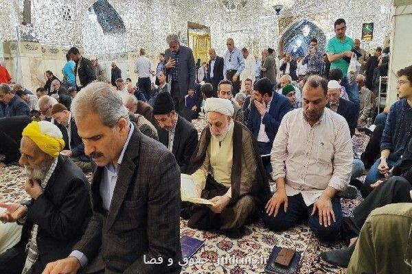 حضور رئیس قوه قضاییه در نماز جمعه مشهد مقدس