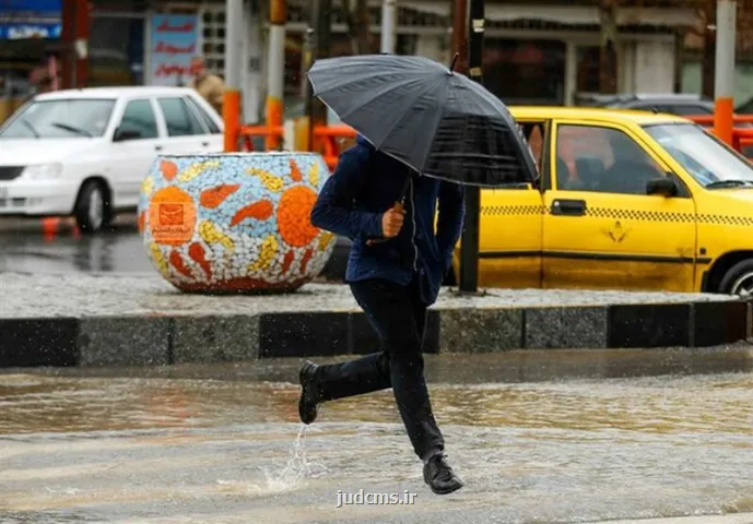 اخطار بارش در سواحل شمالی و جنوب کشور